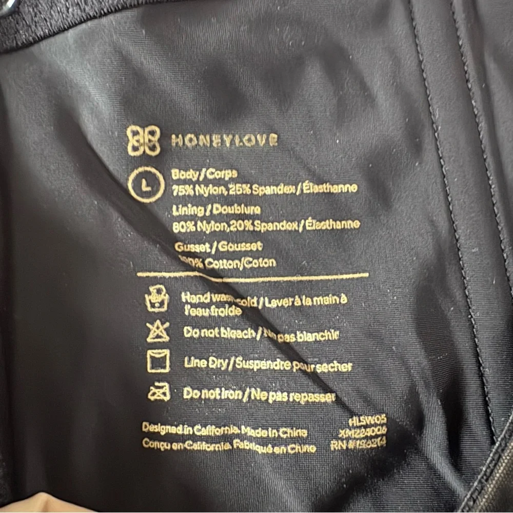 HONEYLOVE  Super Power Shorts Size Large Color Vamp - Picture 5 of 5